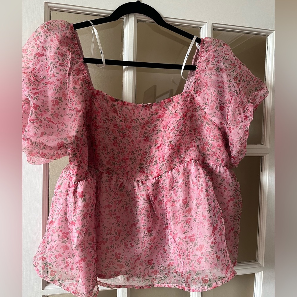 Floral Pink Women's Top